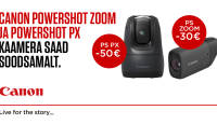 Canon PowerShot PX ja PowerShot Zoom on müügil soodushinnaga