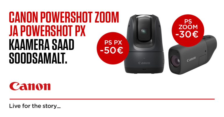 Canon PowerShot PX ja PowerShot Zoom on müügil soodushinnaga