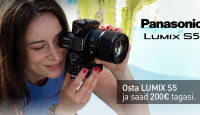 Panasonic Lumix S5 ostul saad 200€ tagasi + tasuta kaasa lisaaku