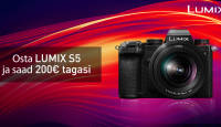 Võimeka Panasonic Lumix S5 hübriidkaamera ostul saad 200€ tagasi