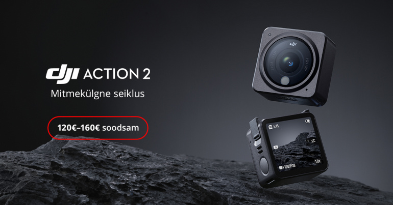 SEIKLEMA: DJI Action 2 kaamera on 120€-160€ soodsam