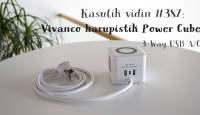 Kasulik vidin #387: Vivanco harupistik Power Cube 3-Way USB-A/C 1,4m
