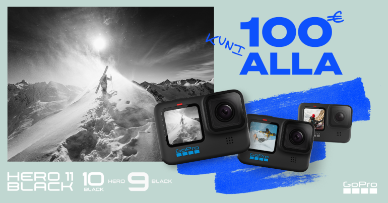 #jõulud: GoPro HERO11, HERO10 või HERO9 Black ostul säästad praegu kuni 100€