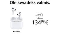 Apple AirPods juhtmevabad kõrvaklapid on müügil soodushinnaga