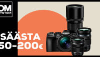 Valitud OM System hübriidkaamerad ja M.Zuiko Digital objektiivid on 50-200€ soodsamad