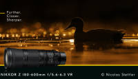 Vaata veel kaugemale Nikon Nikkor Z 180-600mm f/5.6-6.3 VR objektiiviga