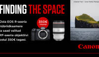 Osta Canon EOS R-seeria hübriidkaamera ja saad valitud RF-objektiivi ostul 350€ tagasi