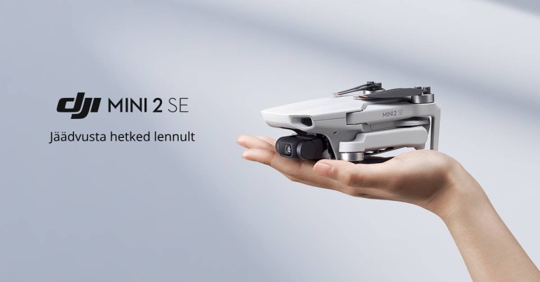 Pisikese DJI Mini 2 SE drooni soodushind on kõigest alates 299€