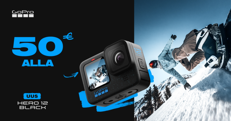 KUNI 1. APRILL: seiklusi nautiva GoPro HERO12 Black ostul säästad praegu 50€