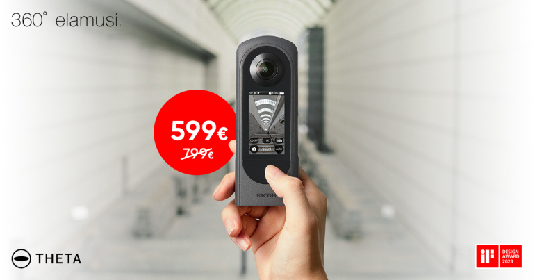 360° fotosid ja videoid jäädvustav Ricoh Theta X on jõuluhinnaga