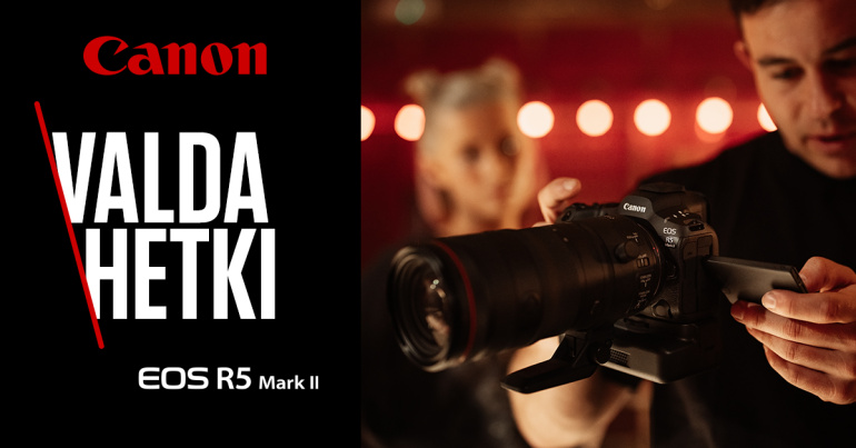 Eeltelli Canon EOS R5 Mark II koos valitud RF-objektiiviga ja säästad 200€