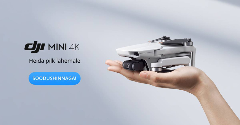 DJI Mini 4K on kasutajasõbralik droon, mille saad praegu kätte alates 239€ eest