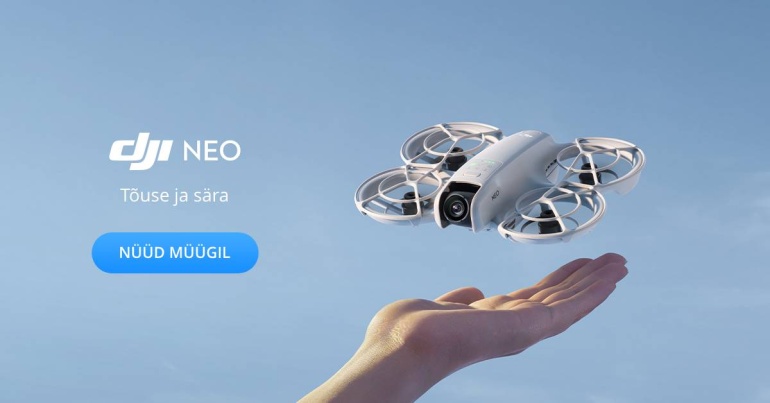 DJI Neo on 199€ maksev mini-droon, mis lendab ka ilma puldita