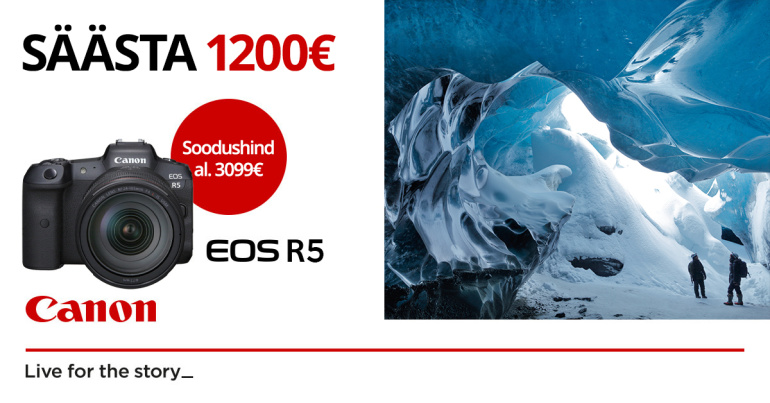 ENNEOLEMATU PAKKUMINE: Canon EOS R5 ostul säästad 1200€!