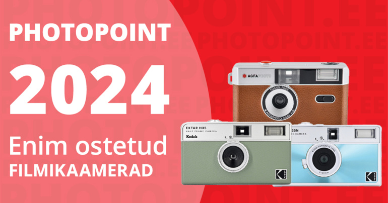 Photopoint TOP 10: enim ostetud filmikaamerad aastal 2024