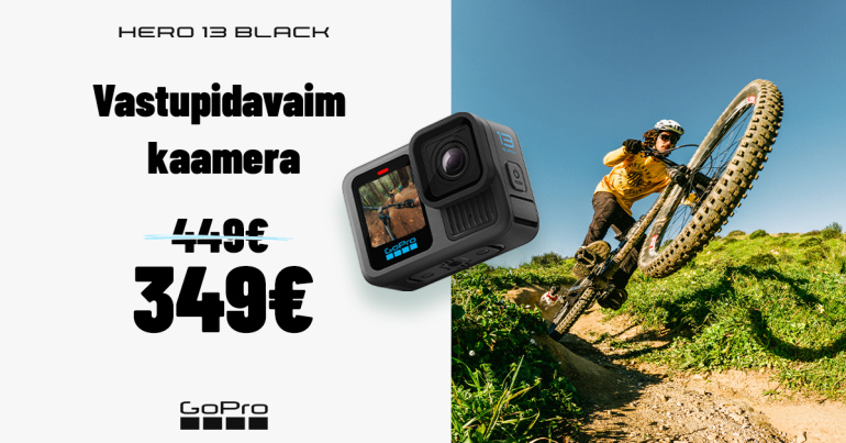 Seiklejate lemmik GoPro HERO13 Black on nüüd lausa sott odavam!