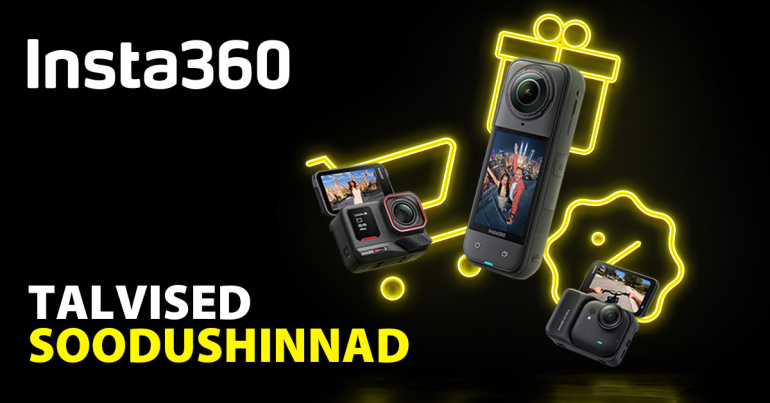 Kõik Insta360 kaamerad on müügil talvise soodukaga