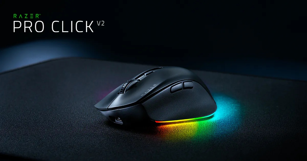 Razer juhtmevaba hiir Pro Click V2, must